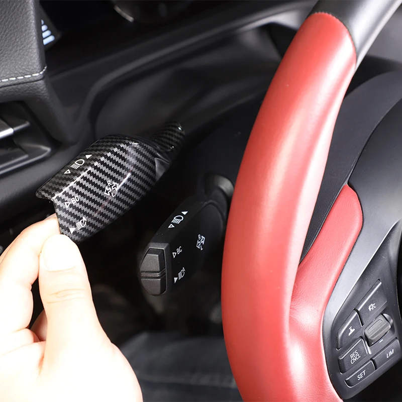 

For Toyota GR Supra A90 2019-23 Car Turn Signal Wiper Switch Trim Rod ABS Turn signal wiper switch protection accessories 2 Pcs
