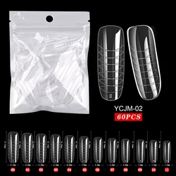 Enhanced Acrylic False Nail Art Tips - Full Cover Press-On Manicure Accessory Tool (YCJM-02)