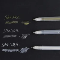 Sakura Japan 3pcs set Gelly Roll Classic Highlight Pen Gel Ink Pens Bright White Pen Highlight Sketch Markers Color Highlighting 2