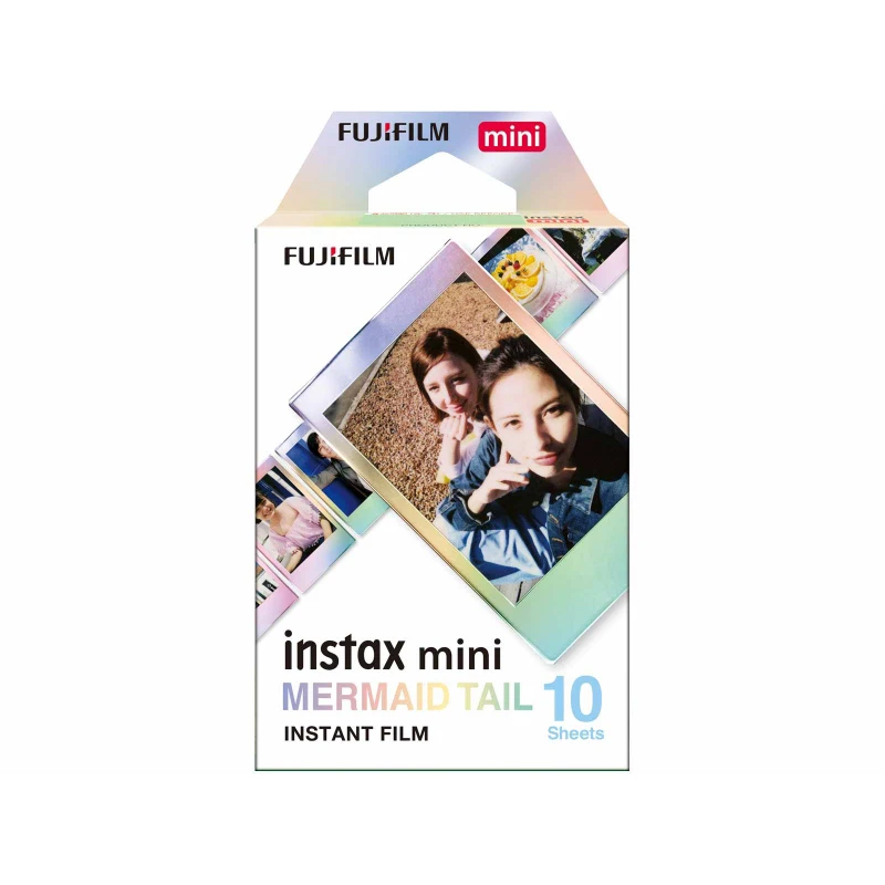 Fujifilm Instax 미니 필름 Instax Mini 12 인어 꼬리 필름 10-50 매 Fuji Mini 11 9 7s 26 70 90 인스턴트 카메라 SP-1 SP-2