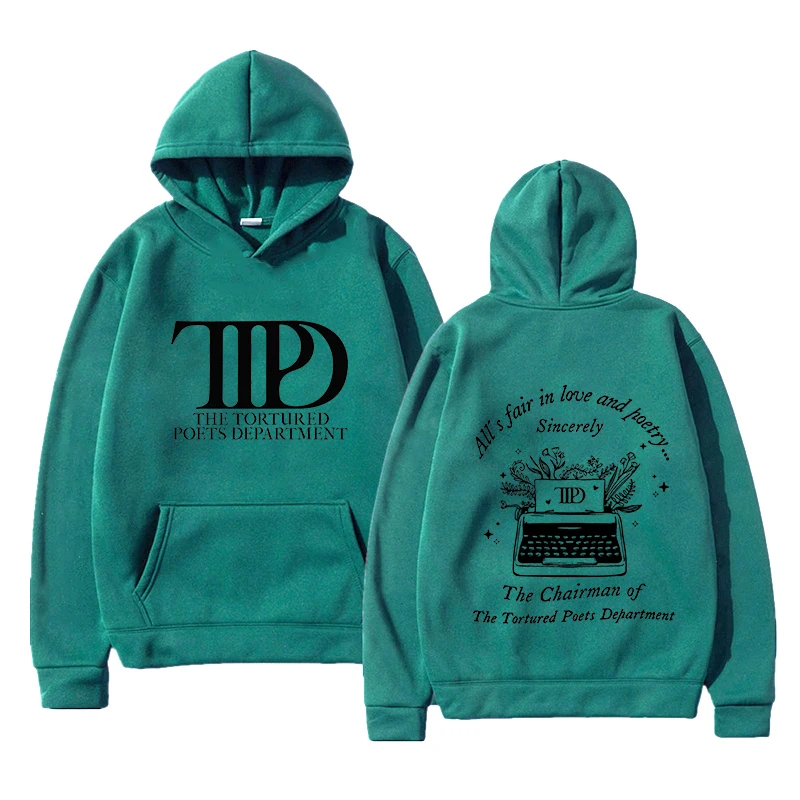 The Tortured Poets Department Crewneck Sweatshirt Unisex Womens Clothing Casual Pullover Streetwear Female Clothes harajuku Tops