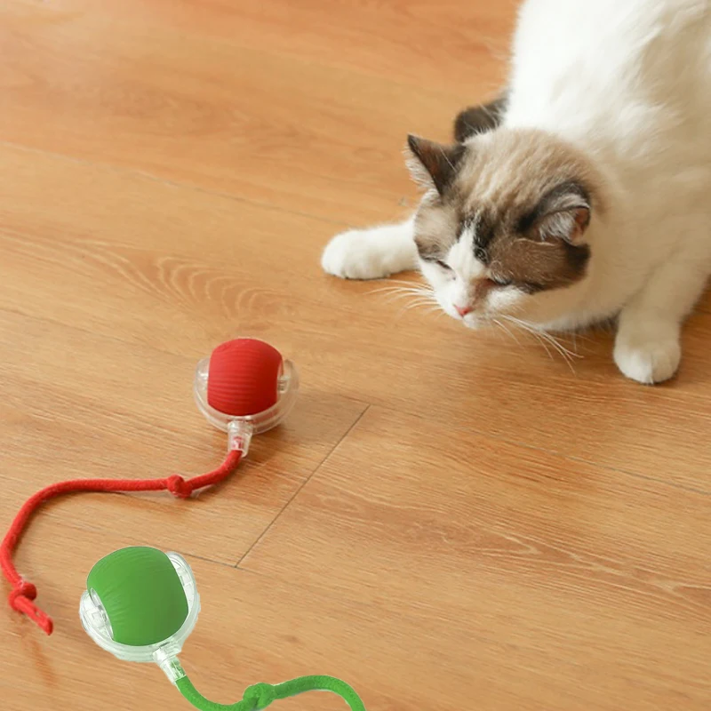 Long tail toy ball USB rechargeable cat training toy training cat observation and capture abilities suitable for all cats Pet Toys Cat Toy
