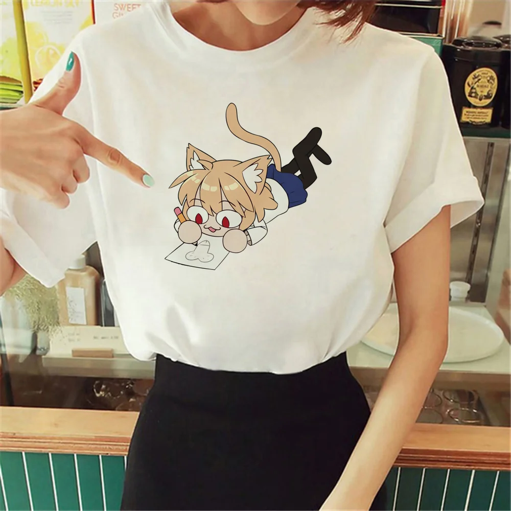 

Neco Arc Tee women anime manga graphic t-shirts female 2000s graphic anime clothing