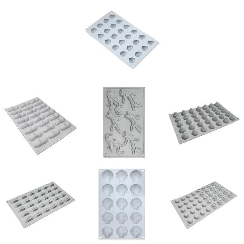 

Silicone Chocolate Moulds Dessert Molds Cake Decorating Gadget Silicone Moulds 7 Styles Choose for Hand Making Chocolate