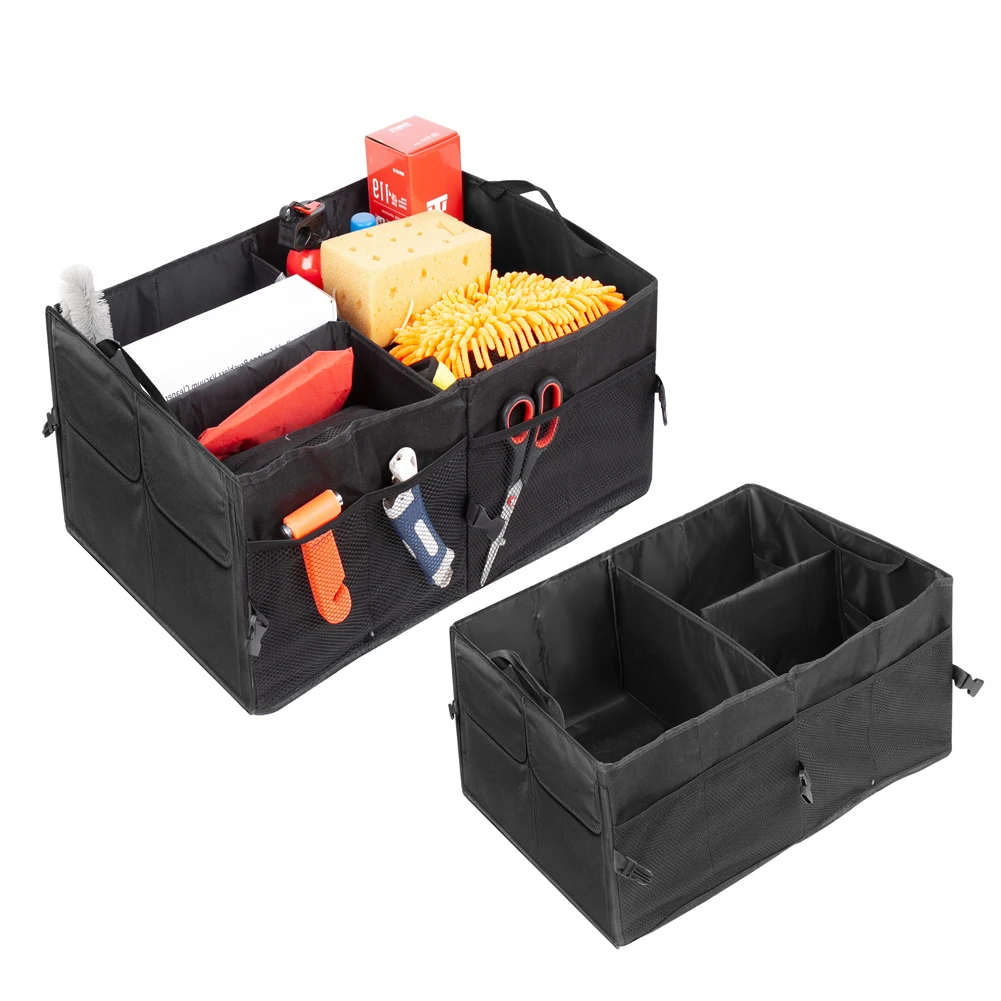 Auto Truck SUV Trunk Box Multi-Compartments Car Trunk Organizer Large Capacity Car Trunk Storage Bag Folding Container Organizer