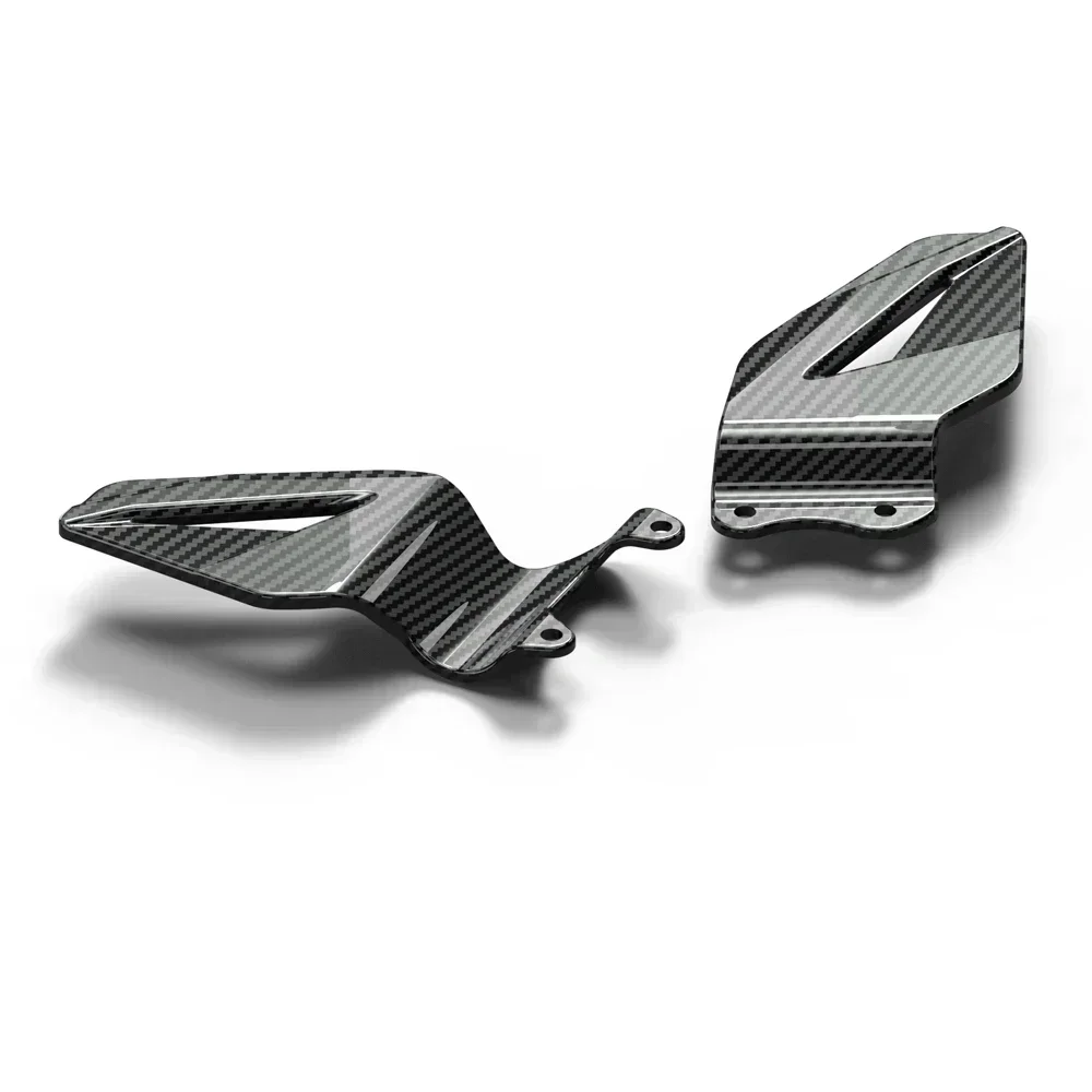 For Yamaha R6 2006- Motorcycle Foot Pedal Heel Guard Plates Decoration Carbon-look