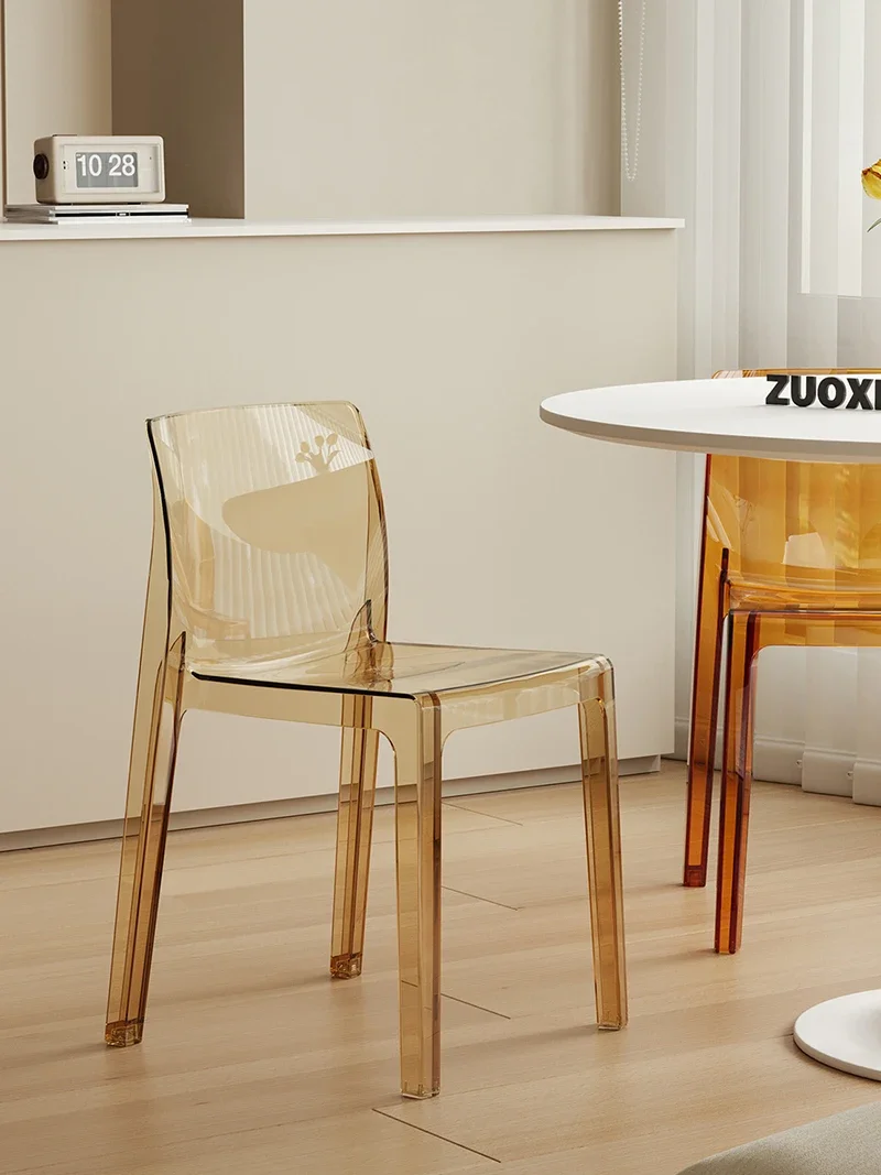아크릴 북유럽 미니멀리스트 디자이너 식당 의자, 플라스틱 커피숍 의자, 식당 가구  Best5