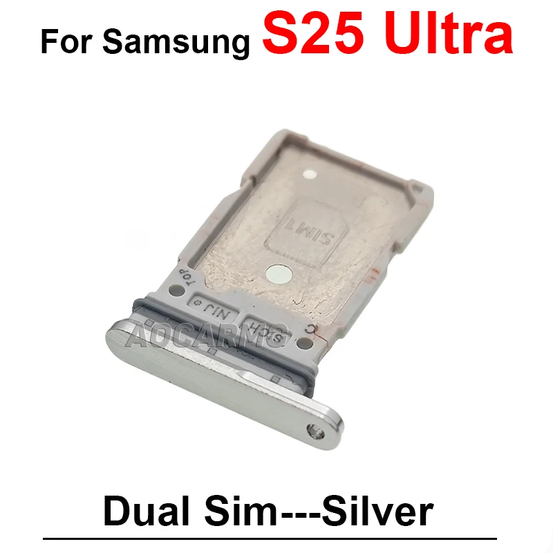 삼성 갤럭시 S25U S25 울트라 Sim 트레이 홀더 소켓 슬롯 수리 교체 부품에 대한 Sim 카드