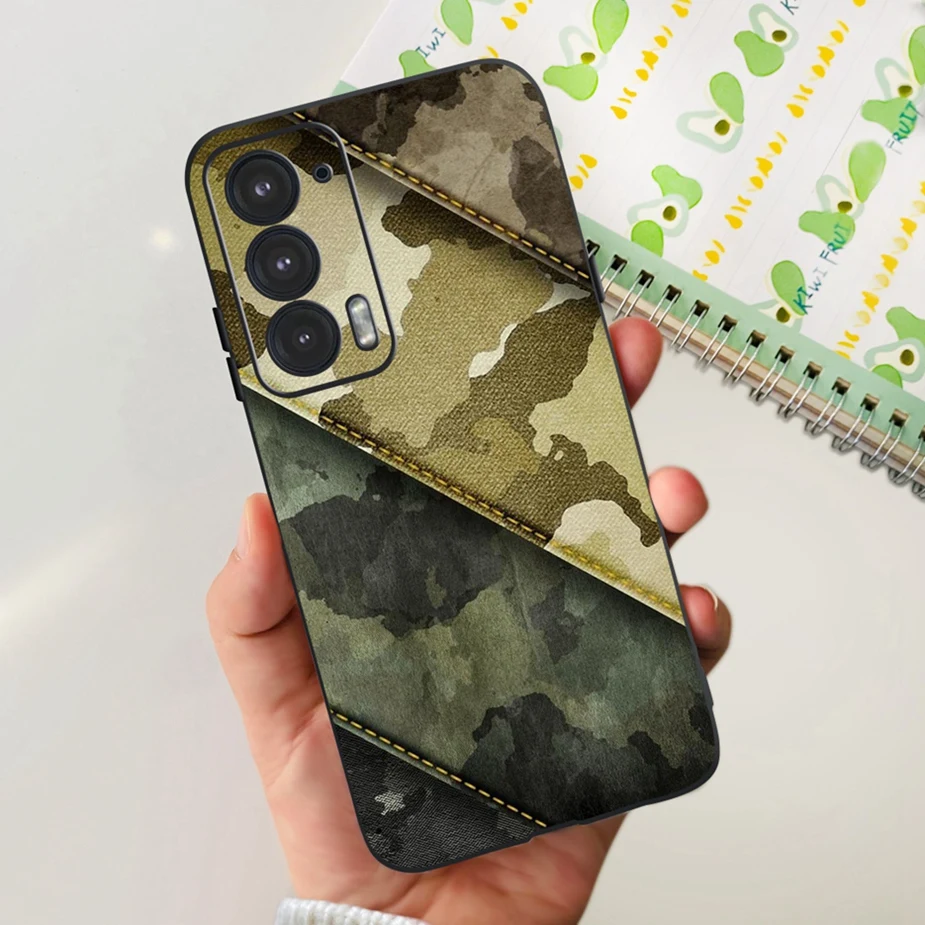 Fashionable Painted Silicone Phone Case for Motorola Moto Edge 20 Series
