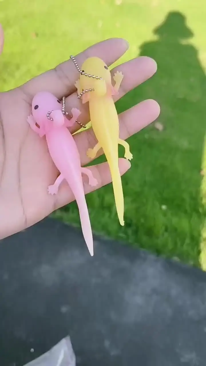 Portachiavi Kawaii Axolotl Morbido E Carino - Ciondolo Estetico Per Zaino, Borsa E Chiavi - Regalo Simpatico Per Amiche E Ragazze