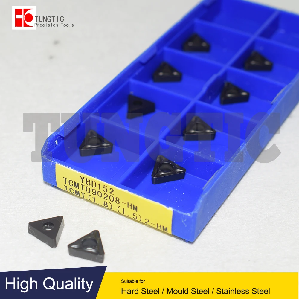 

TCMT090208-HM YBD152 Milling Cutter CNC Insert Lathe Cutting Tool Lathe Machining Metal Turning Tools TCMT 090208 TCMT090208