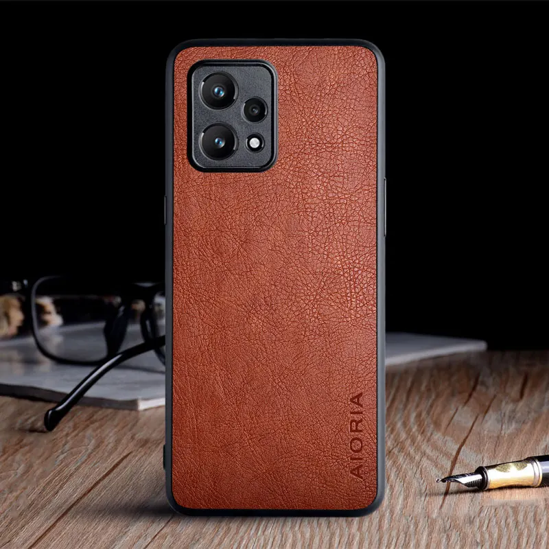 Luxury Vintage Leather Skin TPU Case Cover