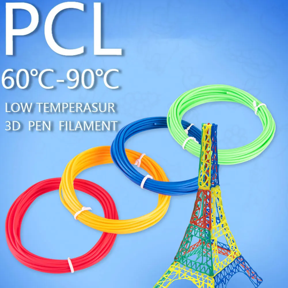 Filamento de Caneta de Baixa Temperatura Pcl Infantil Adequado para Baixa Temperatura Cores Brilhantes Inodoro e sem Fumaça 175 mm - Imagem 3