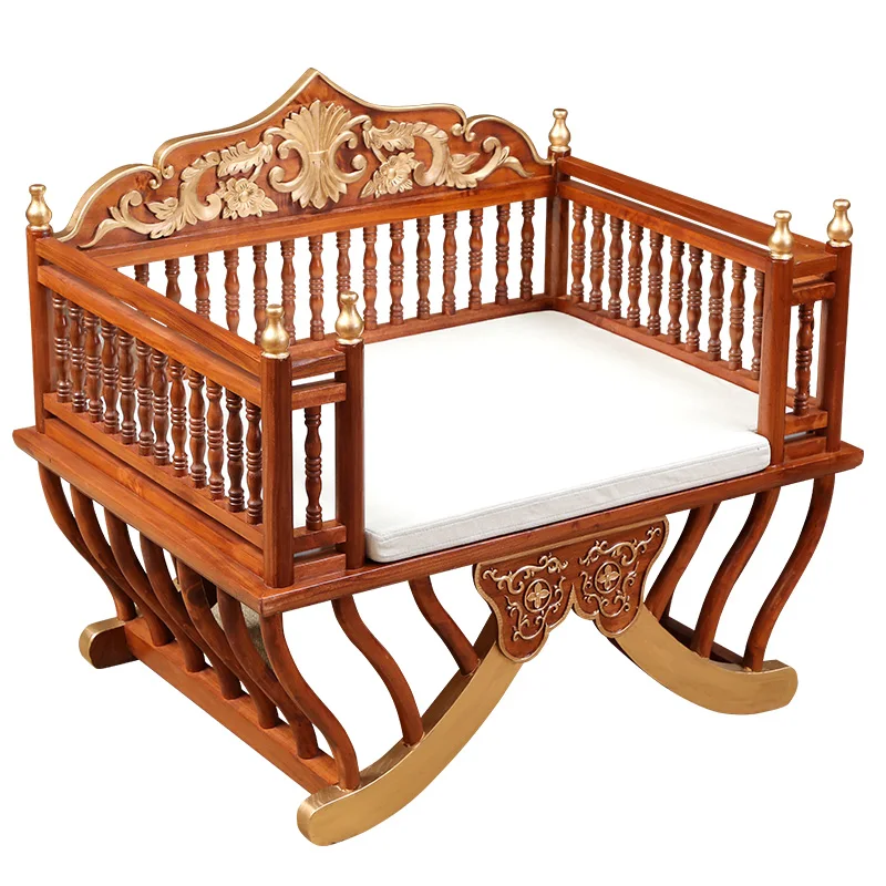 New Chinese style solid wood living room sofa cushion with backrest South East Asia style Thai club soft furniture