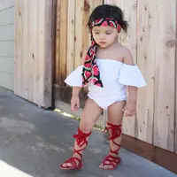 Pudcoco Toddlers Newborn Infant Baby Girl Bandage Pram Shoes Girl Bandage summer Sandals Shoes 3