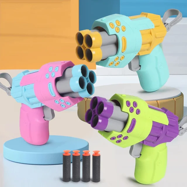 Radish Soft Bullets Guns Children'S Toy Guns Model Fidget Toy for Kids Adults Stress Relief Toy Children Decompression Gift 3