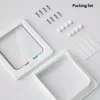 Cat Dog Door Flap Extra with 4 Way Locking Security Flap Door Weatherproof Pet Door Kit for Dog Cat Kitten Puppy Safety 6