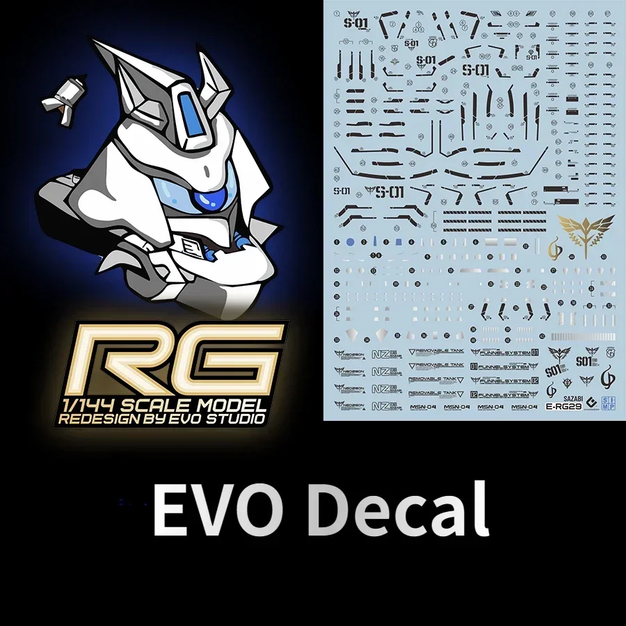EVO デカール E-RG29 RG サザビー 1/144 スケールモデルキット水
