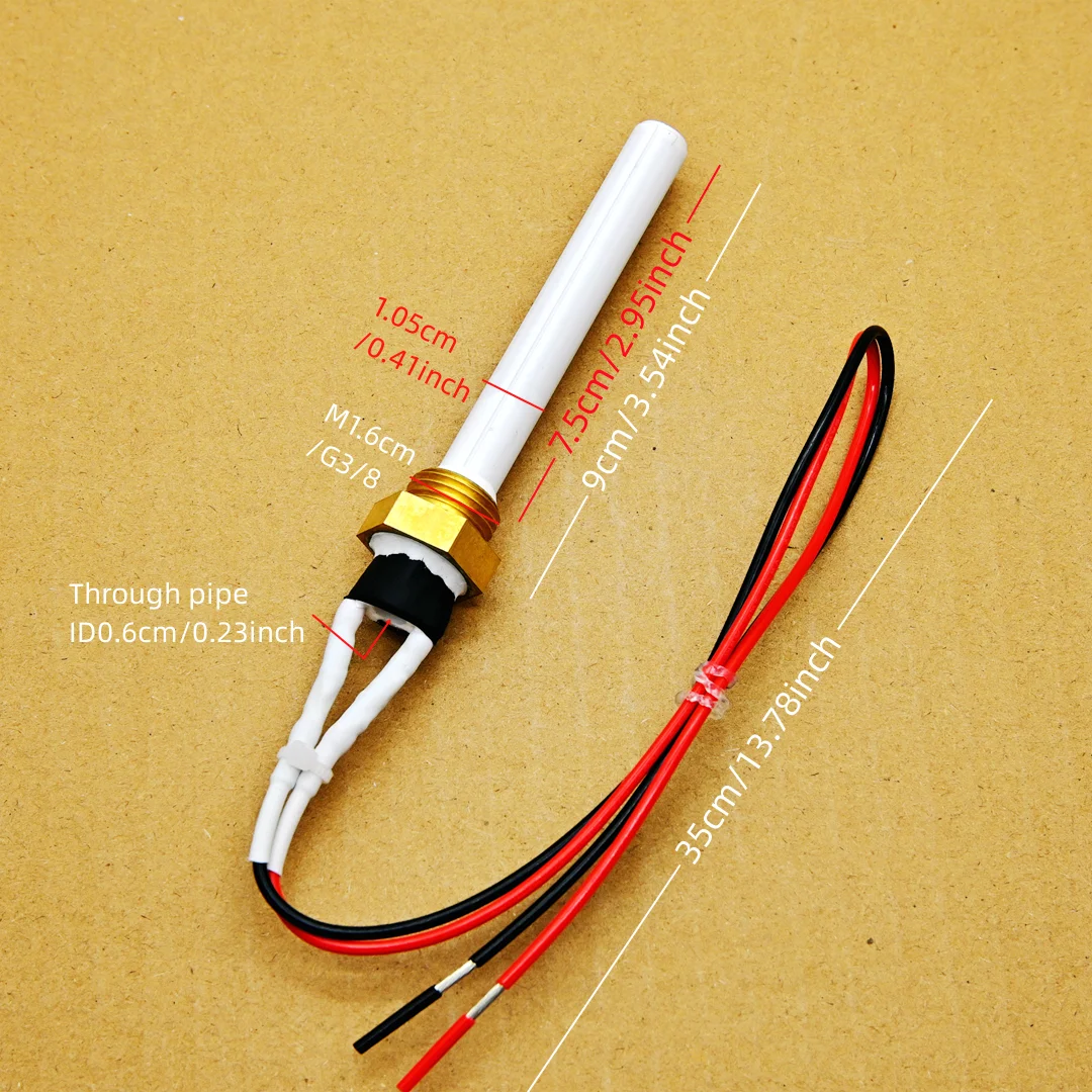 Ceramic pellet igniter 220v 300w Quick ignition stick G3/8 Brass screw