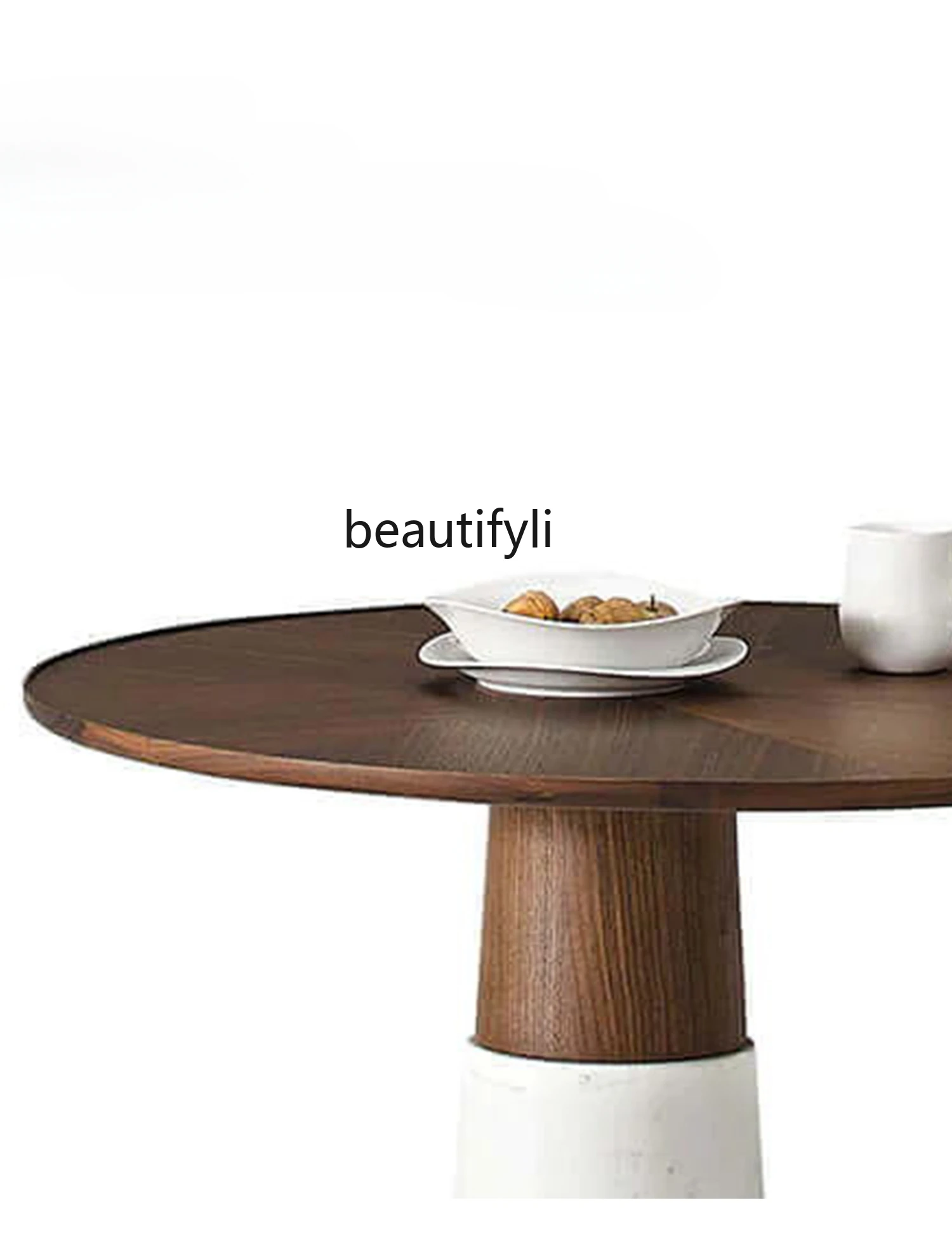 

Nordic Minimalism Black Walnut Solid Wood Coffee Table Living Room Home Small Apartment Small Table Tea Table Italian Simple