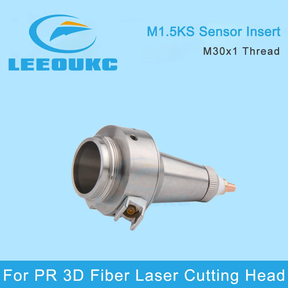 LEEOUKC Fiber Laser Nozzle Connector TRA SE M1.5 KS Sensor Insert Reference P0491-110-00001 For PR 3D Laser Cutting Head