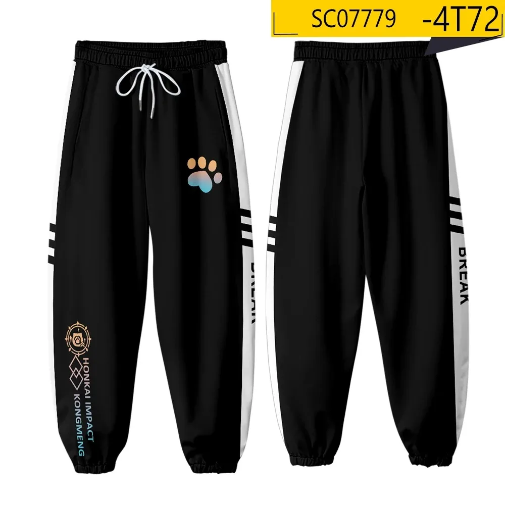 Honkai Impact 3 Reverist Calico Pardofelis Cosplay Costume 3D Print Joggers Pants Men/Women Casual Trousers Hip Hop Sweatpants