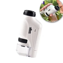 

Handheld Biological Microscope camera Kit Lab Magnifier LED Light 60X-120X Loupe School Science Educational Toys For Children