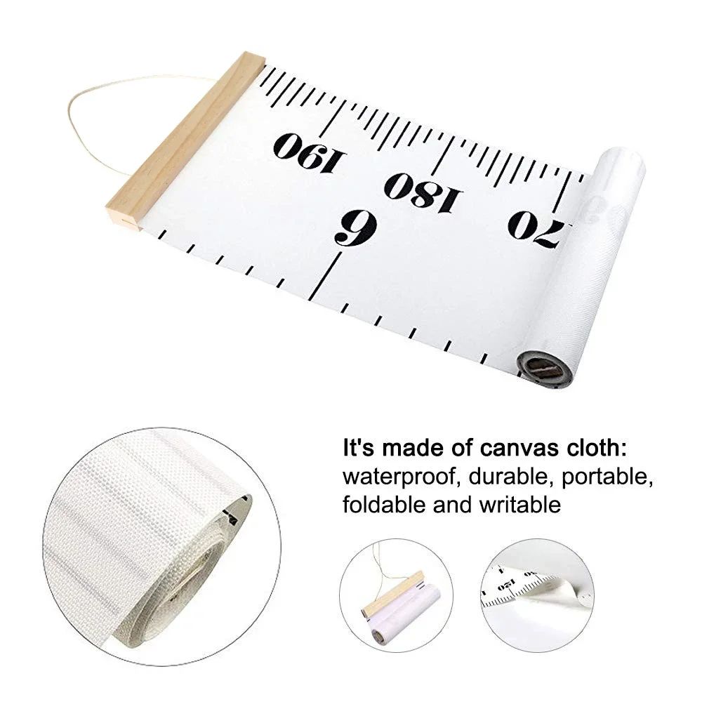 Description Picture 2 of itemCute Kids Height Chart Wall Hanging Decals Sticker ForKids Boy Girl Room Decor Wallpaper Child Measure Height Ruler Growth Chart