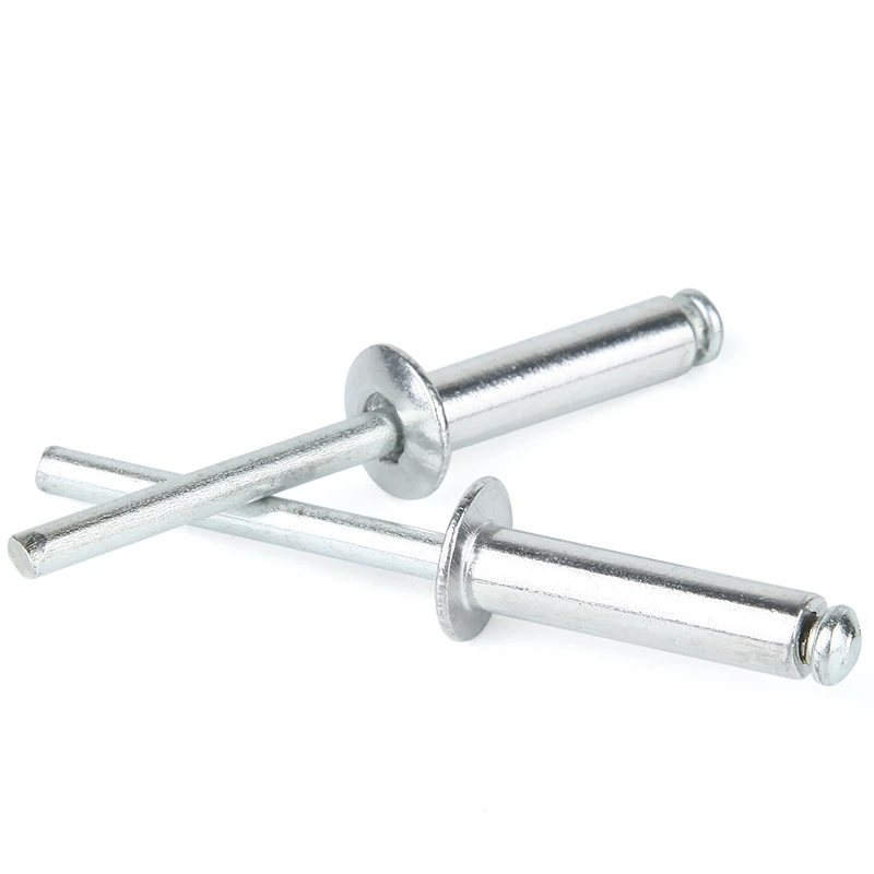 Aluminum Pop Blind Rivets M2.4 M3 M3.2 M4 M5 M6.4 Dome Head Blind Rivet Steel Shank Mandrel Exhaust Rivets Pop Pull Rivet 100x rivets and fasteners rivets and screws