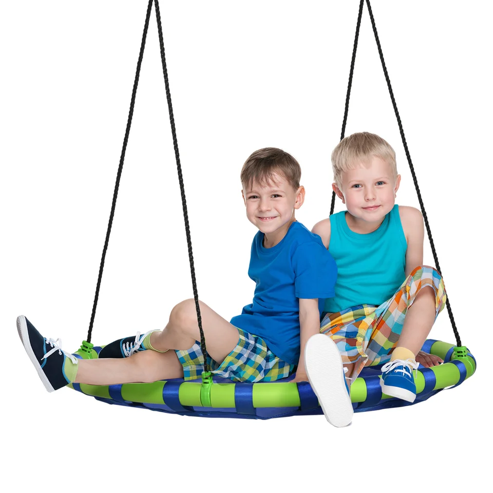 Columpio Nido Outsunny Para Jardín - 1-2 Niños, Estructura Metal 196x172x180cm