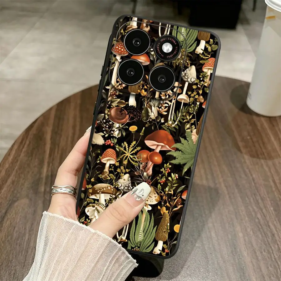 Cartoon Mushroom Phone Cover Case