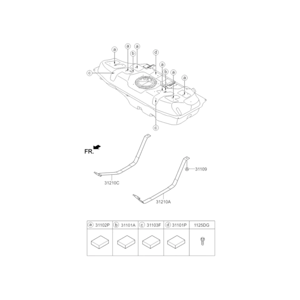 

31119-C9000 топливный насос в сборе с экраном для Hyundai Elantra Accent 2016-2020 31119C9000 31119 C9000