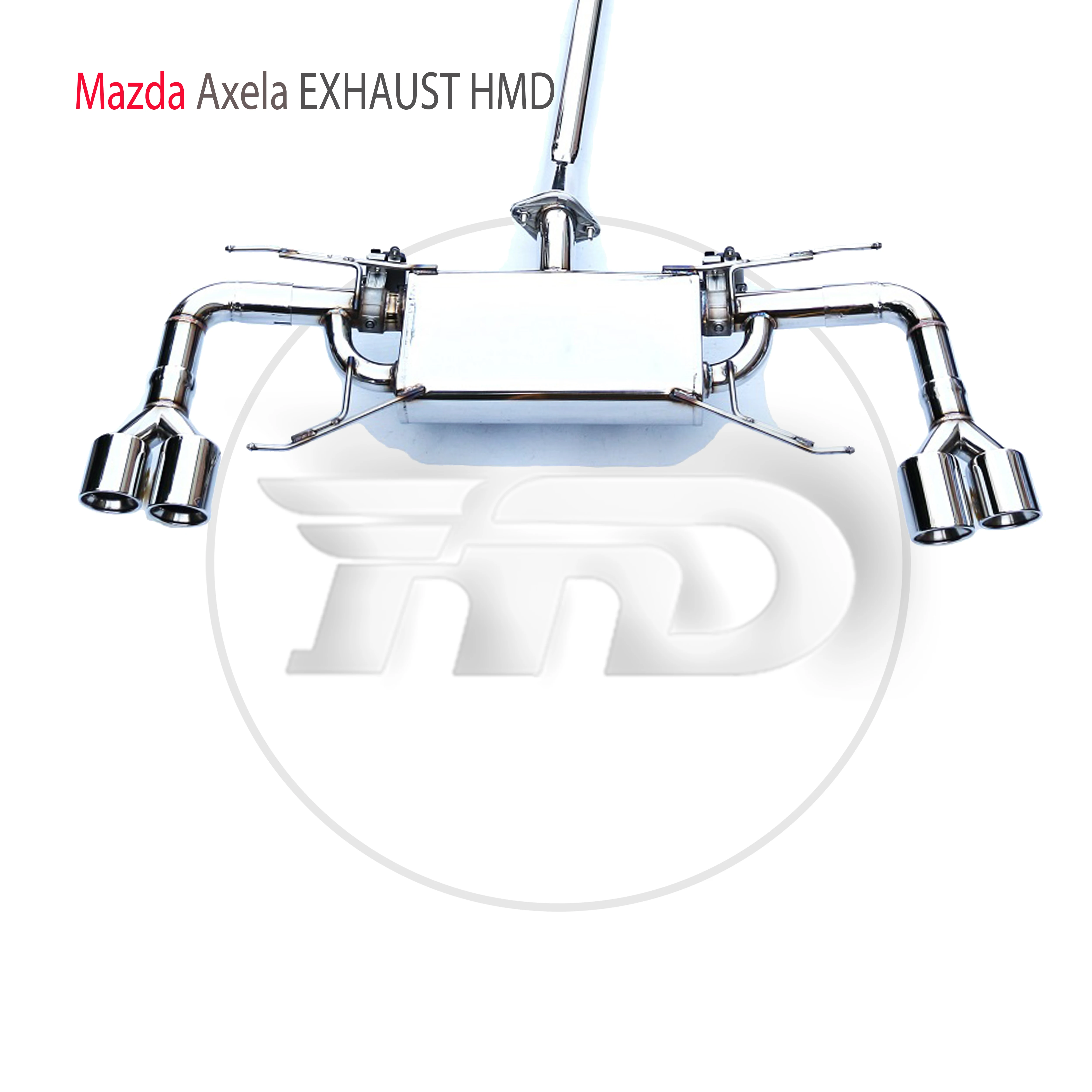 HMD Stainless Steel Exhaust System Performance Catback is Suitable for Mazda 3 Axela Car Valve Muffler