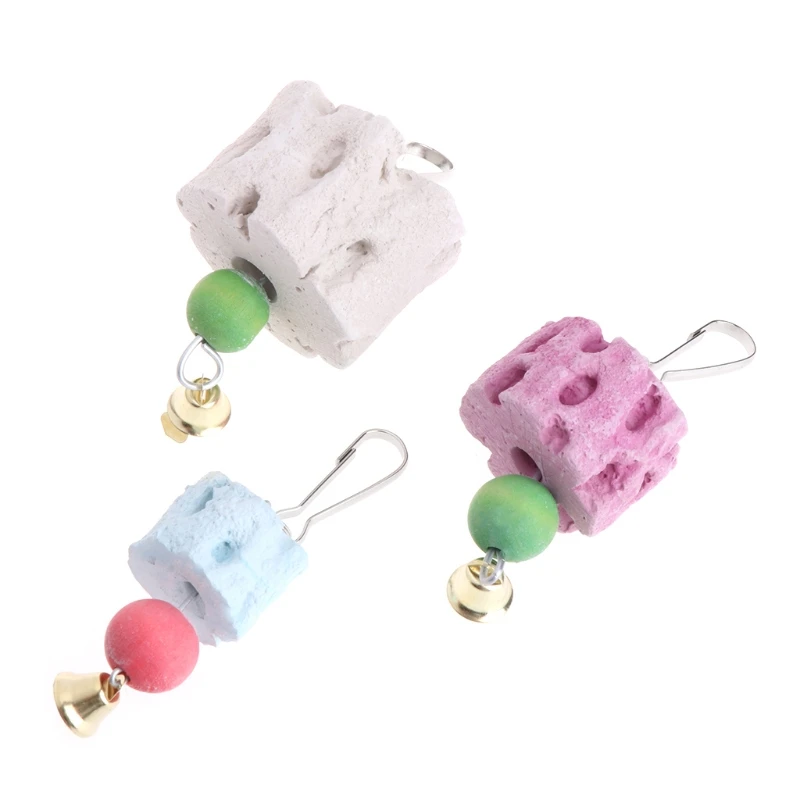 

Parrot Beak Trimmer Stone Chinchilla Grinding Teeth Lava Block Mineral Rock Chewing Toy with for Mini New Dropship