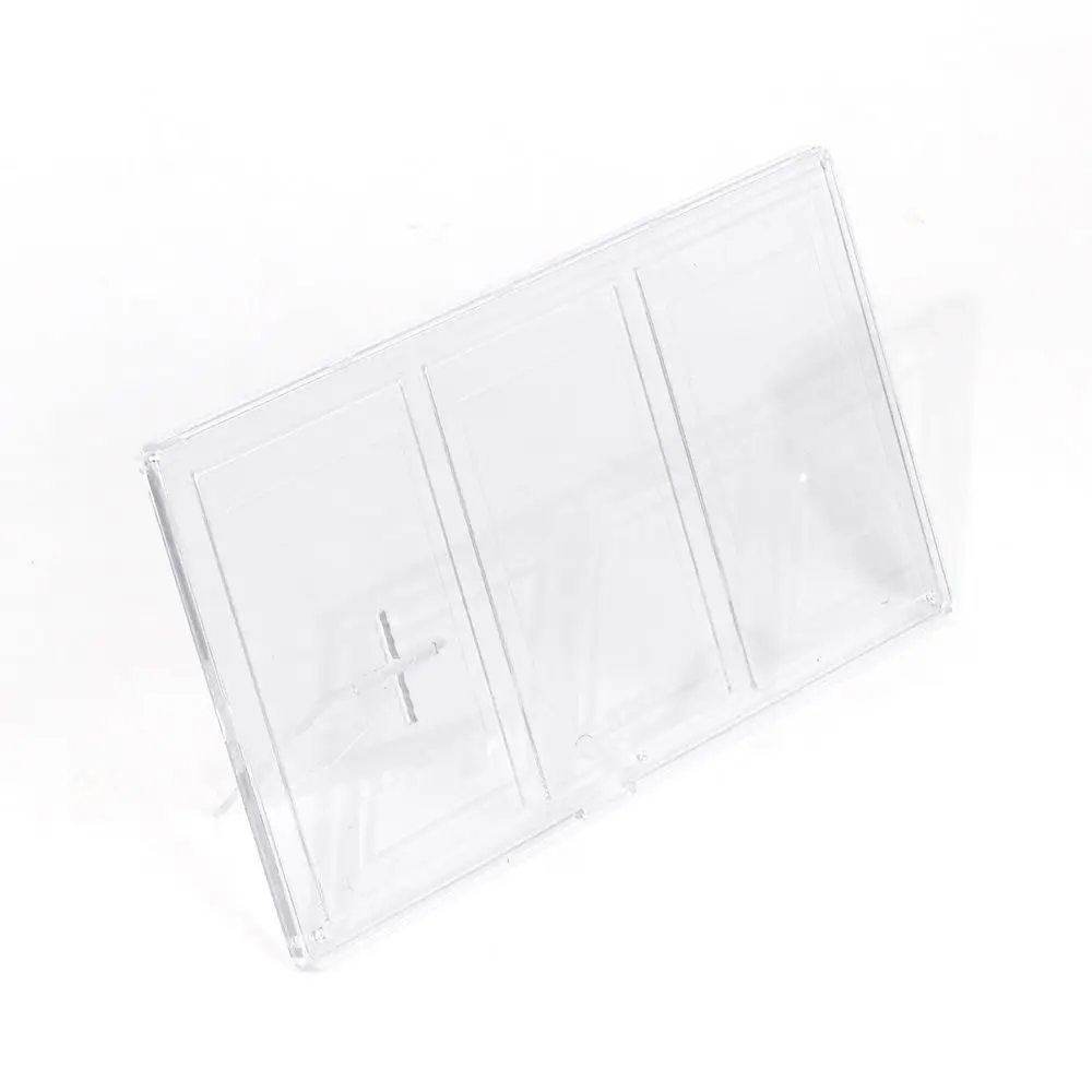 Three-Slot Vertical Transparent Film Photo Frame – 3-Inch Instant Picture Holder