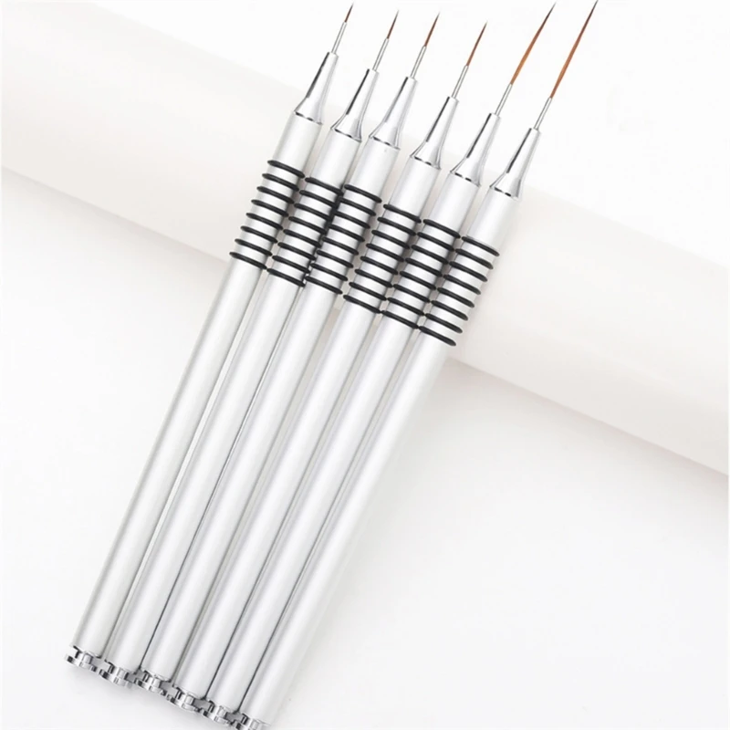 Reusable Gel Liner Nail Art Brushes Drawing UltraThin Lines Striper Painting Pen Beauty Makeup Manicure Tool Gel Brushes 3