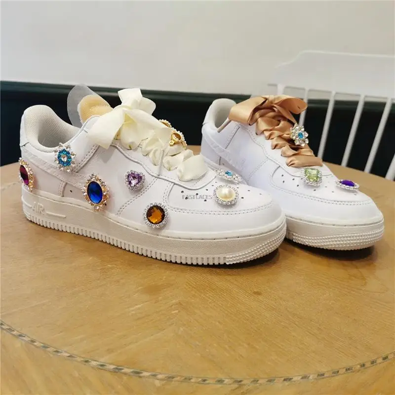 Glänzende Strass Aufkleber Schuhe dekorative Patch Aufkleber kreative DIY Leinwand Sportschuhe mit Schuhen Aufkleber Schuhe Zubehör – Detail 1