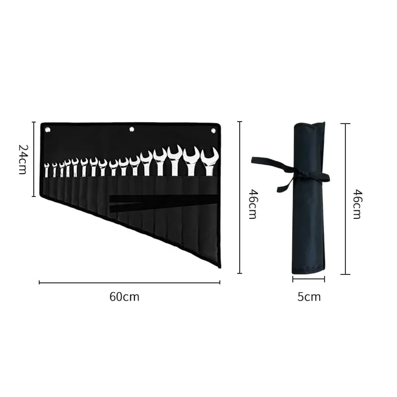 1PC 휴대용 렌치 도구 보관 가방, 다양한 도구 보관 가방, 보관 가방만, 렌치 및 기타 도구 없음