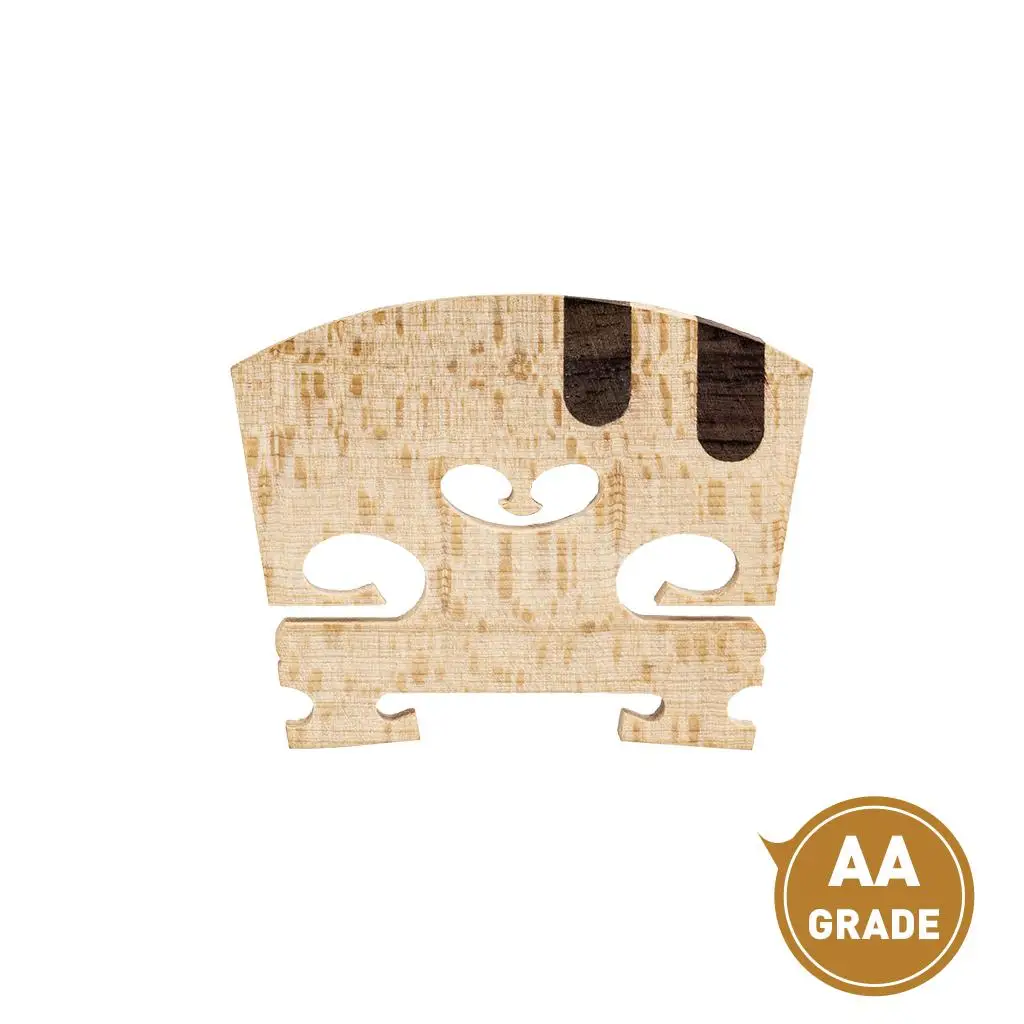E A Strings Ebony Insert Wood Violin Bridge for /4 Violin DIY Accessory