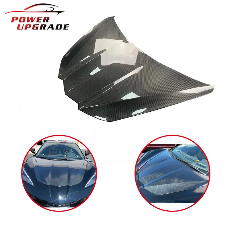 

Carbon Fiber Hood Scoop Engine Cover For Chevrolet Corvette C8