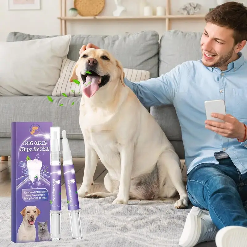 Dog Cat Pet Teeth Cleaning Pen 1/2/3PCS Brightening Grooming Toothbrush Dental Calculus Safe Tartar Remove Tool Mouth Fresh dog dental gel