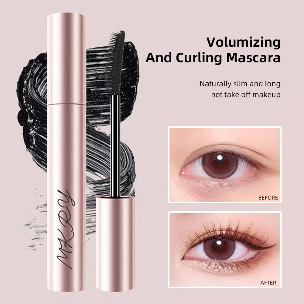 Black Waterproof Mascara For Lengthening And Volume Lashes_voghion.com