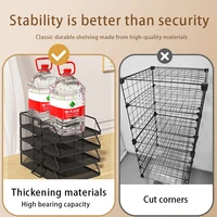 Laminated stackable tray desk organizer and desk holder for paper letter accessories Black, suitable for office and home school 2