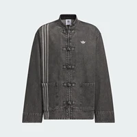 Adidas officiel véritable unisexe col montant Denim ample Tang costume veste JY8275 3