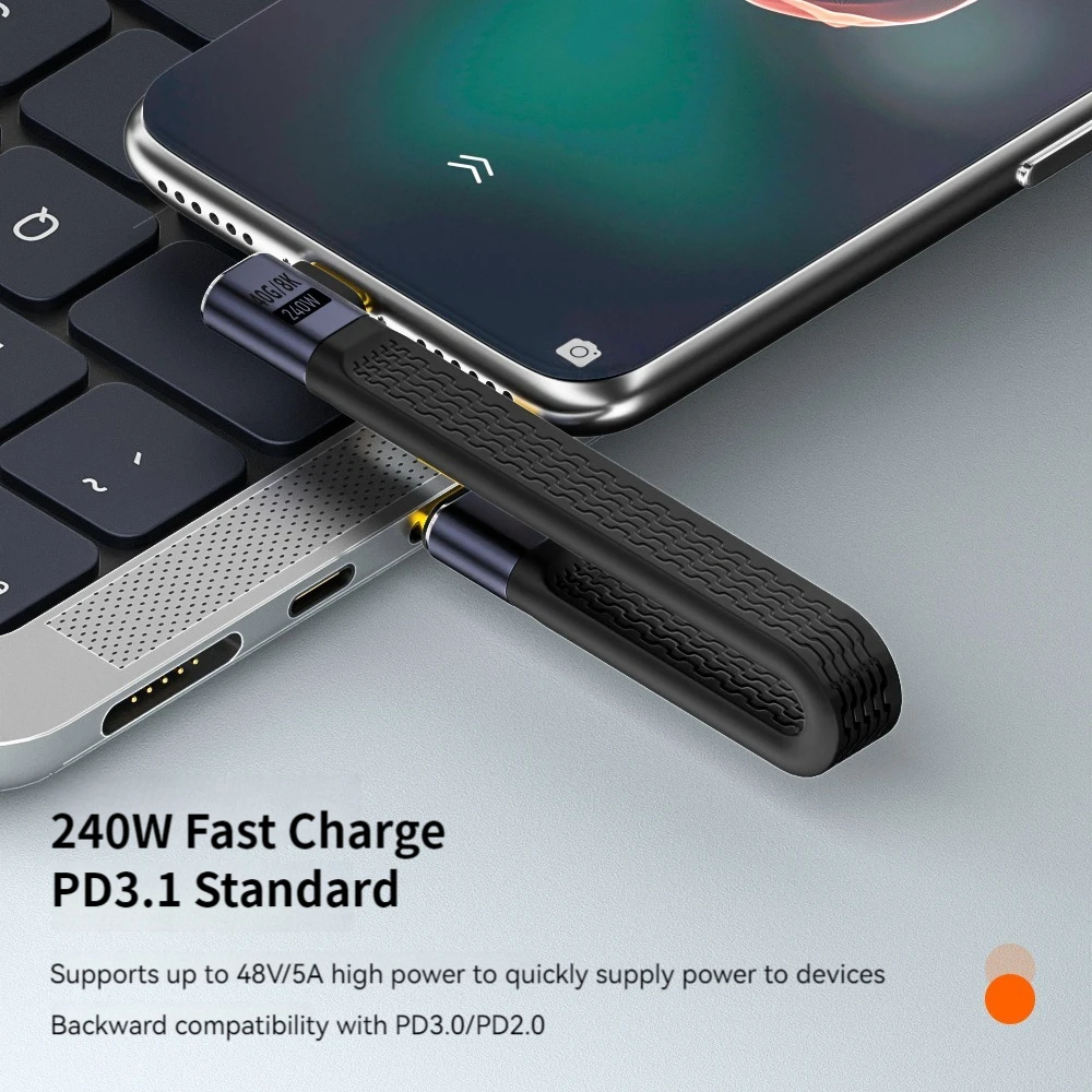 ƮϿ USB4 ª Ʈ  ̺, Ʈ 4/3 ȣȯ, 40Gbps   , 8K 60Hz HD , PD240W  