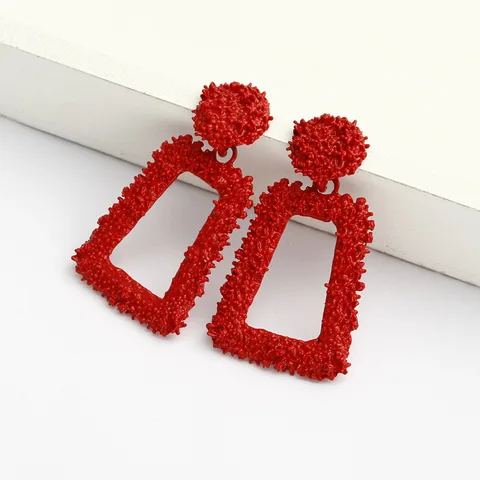 Geometric Earrings for Women Statement Earring  Jewelry Carved Metal Gold Color Earing Fashion Jewelry Trendy Gift