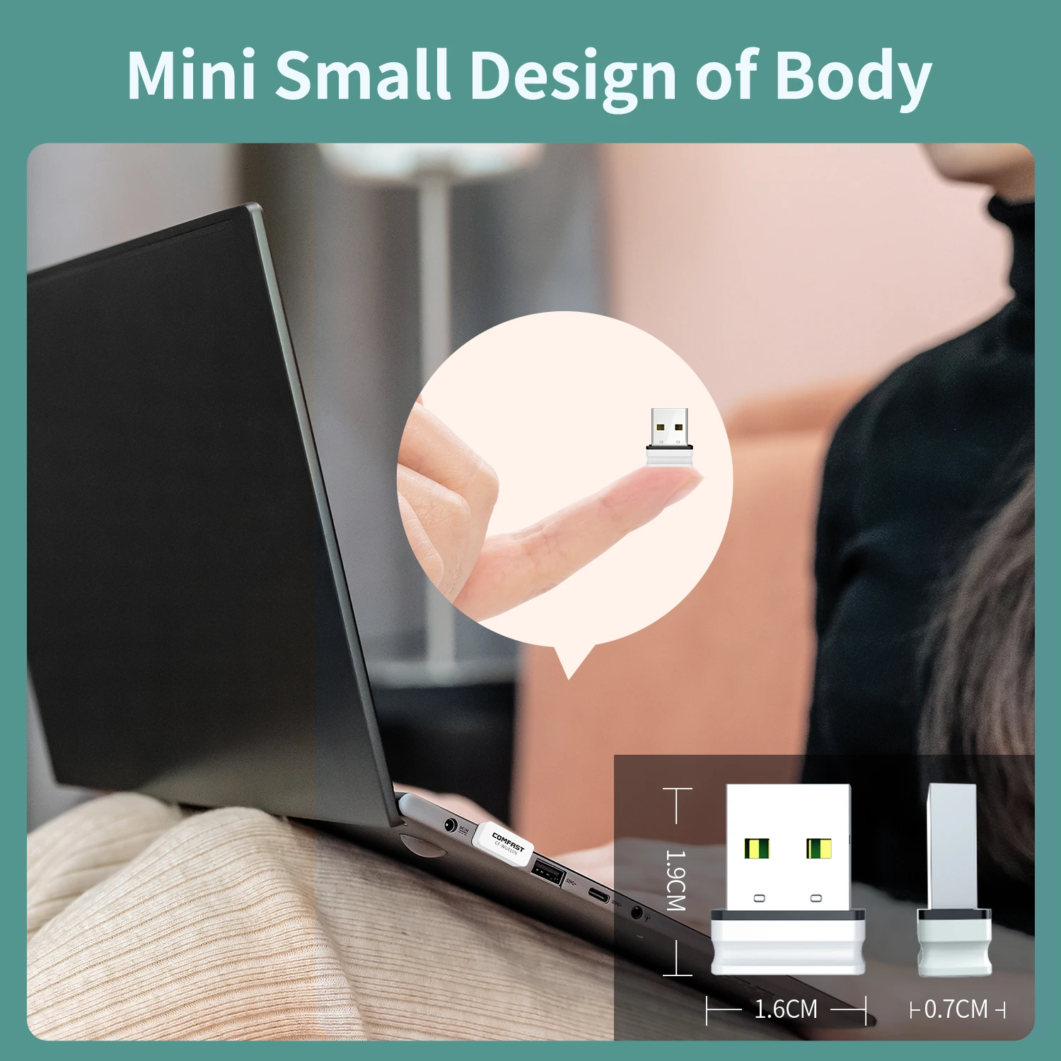 Comfast 150Mbps Mini USB Wifi Adapter Dongle RTL8188EUS Adaptador Emitter Receiver MKS PI Wireless controller module Raspberry