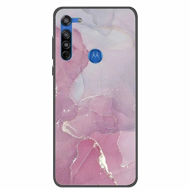 Elegant Marble Soft TPU Silicone Phone Cover - Artistic Cat Design Bumper Case for Moto G Pro and Stylus