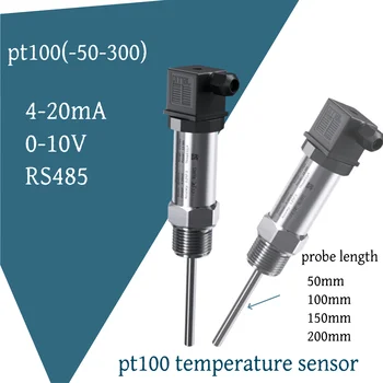 PT100 Temperaturtransmitter 4-20mA 0-10V