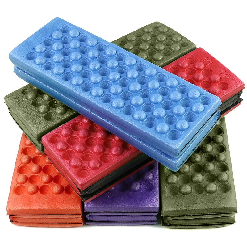 4-Fold Waterproof Foam Pad Camping Supplies Foldable Insulation Foam Seat Outdoor Travel Picnic Moisture-Proof Pillow Pad